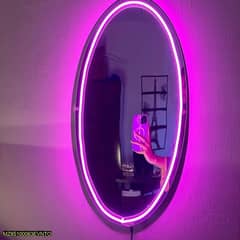 best neon touch lights mirror
