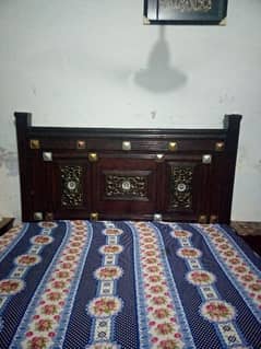 wooden bed