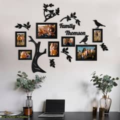 Family photo frame with tree