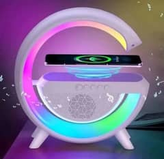 G Shaped Rgb Light Table Lamp With Wireless Charger