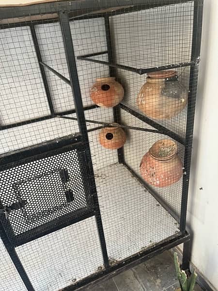 Cage |for Parrots  | High quality profile pipe | With Iron stand | 4ft 12