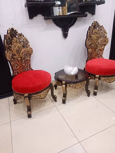 chinioti Peerah chairs set with coffee table 2