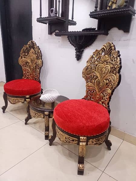 chinioti Peerah chairs set with coffee table 3