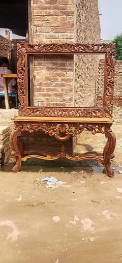 Chinoti,Victorian,Hand Carving Wooden Consoles With Frame