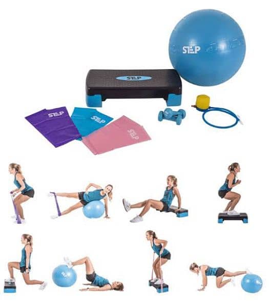 Gym Equipment,Mats, Resistance bands, Dumbbells 9