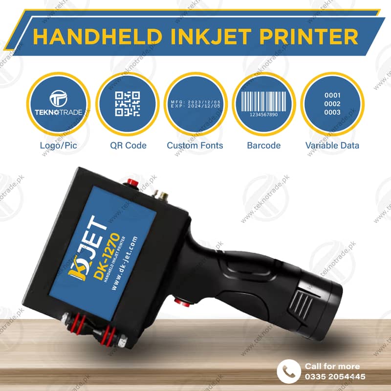 Expiry Date Printer, Handheld Ink Jet Printer (viii) 0