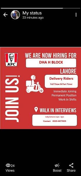 Job for Delivery Riders