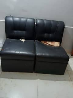 4 single seater sofa with wooden table