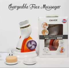 CNAIER Rechargeable Facial Cleanser Brush × 4 Heads