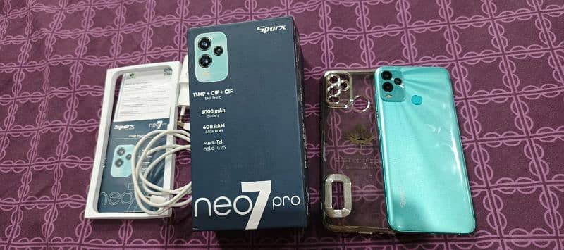 sparx neo 7pro few days used urgent sale 7