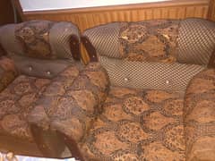 5 SEATER Sofa brown colour