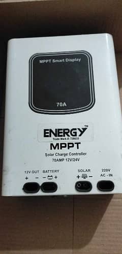 controller 70 amp Energy, Unused box packing, PV 100