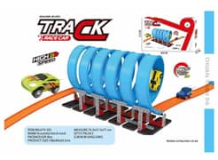 104PCS Roller Coaster Building Set Kids Toy Track Race Car