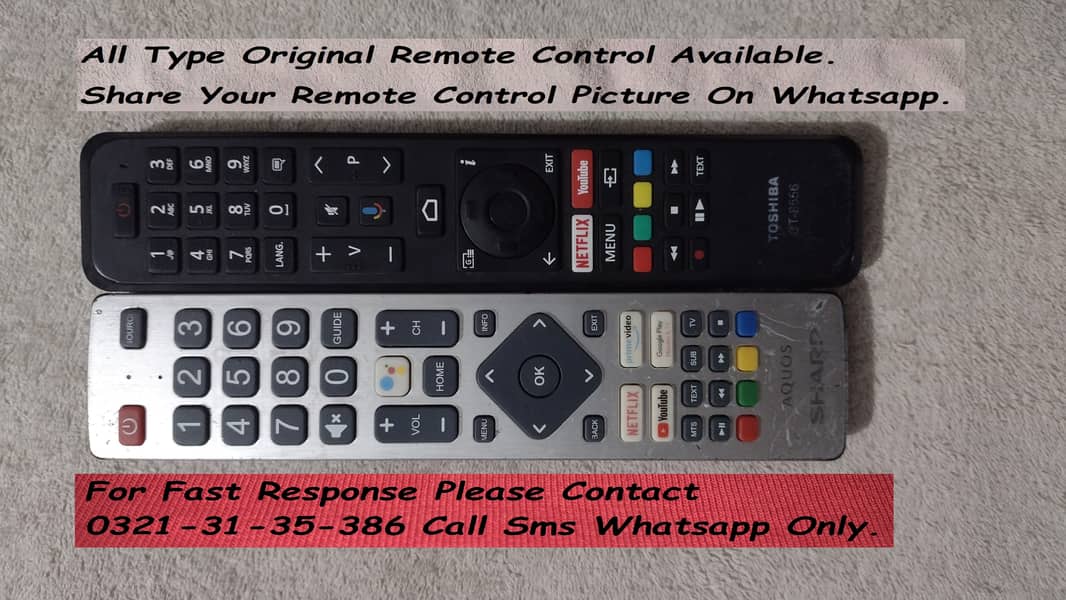 lg tcl hisenes original remote control 4