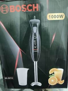 Hand blender mixer with jug jar Bosch brand,, one time used only