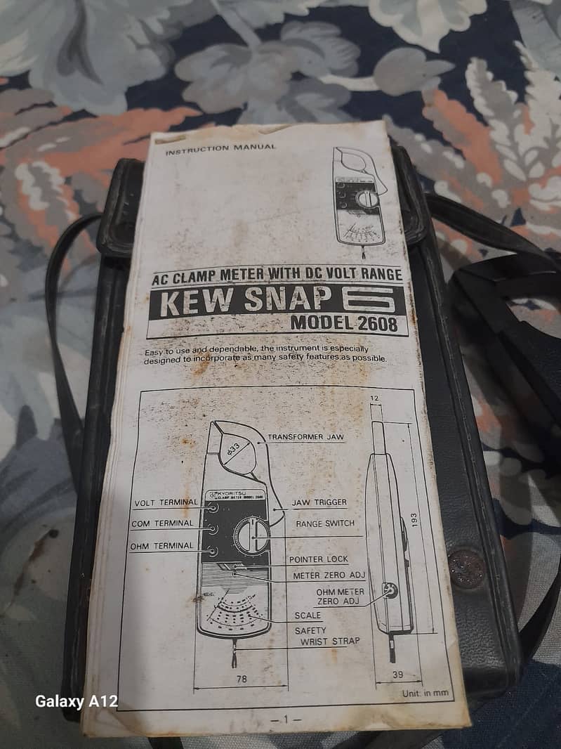 TONG CLAMP METER KYORITSU KEW SNAP 2608(Used) 2