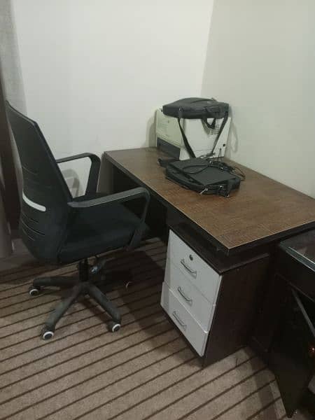 office chair and table 0