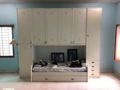 Imported bed set from Italy with inbuilt storage