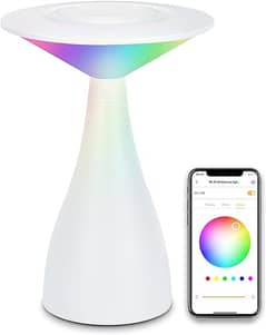 winees Alexa Table Lamp, WiFi Bedside Lamp, Touch Control, Dimmable
