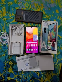 Samsung Galaxy A71 8-128 Super AMOLED Official PTA Complete Box