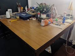 solid wooden table perfect for art studio or any use