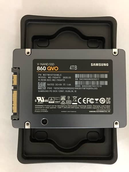 Samsung 860 QVO SSD 4TB - 2.5 Inch SATA SSD with V-NAND Technology 3