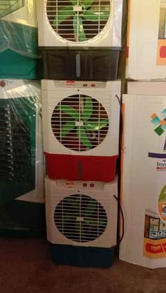 AC DC Small size air coolers steel and plastic body
