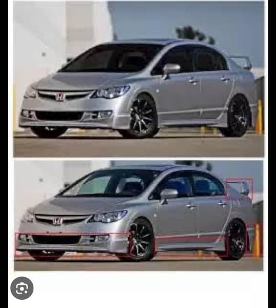 All type car bodykit available civic,chr,raize,aqua,reborn,yaris 3