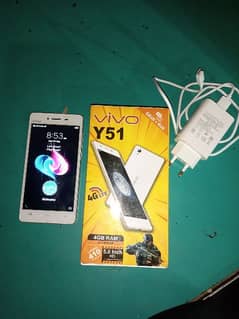 vivo y51 with box and charger