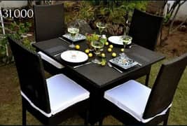 outdoor indoor garden rattan furniture dining set restaurant