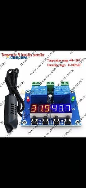 XH-M452 incubator Dual Digital Temperature Humidity Controller 12 0