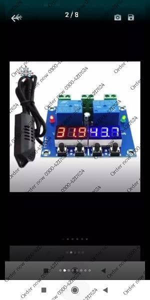 XH-M452 incubator Dual Digital Temperature Humidity Controller 12 3