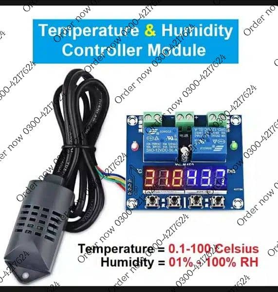 XH-M452 incubator Dual Digital Temperature Humidity Controller 12 4