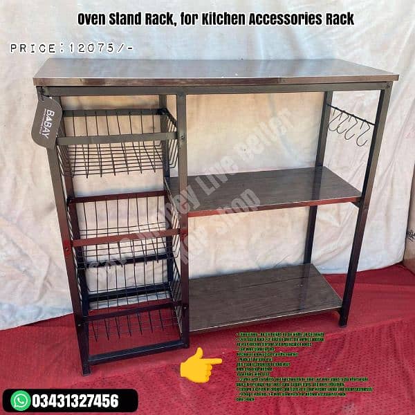 Oven Stand Rack for Kitchen Shelf 4