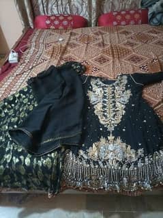 short frowk plazo and dupatta complete 3 piece
