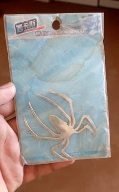 spiders  logo metal chrom