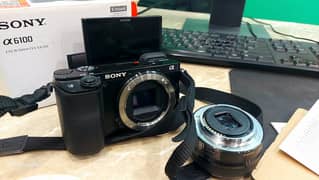 Sony Alpha 6100  APS-C Interchangeable Lens Camera +3 Batteries+M Card