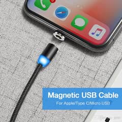 Rock Brand Magnetic Charging & Sync Data Cable for Android & iPhone