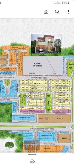 Main boulevard 80ft corner plot for sale