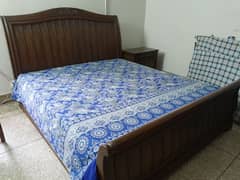 King size wooden bed