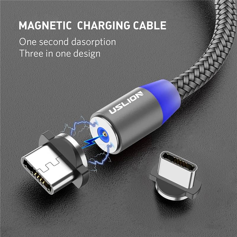 Uslion Branded Magnatic Usb Data Cable. 2