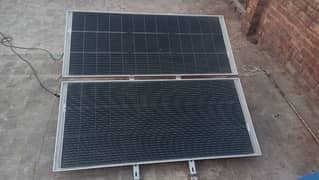 2 solar panels 230 with stand only 1 month use