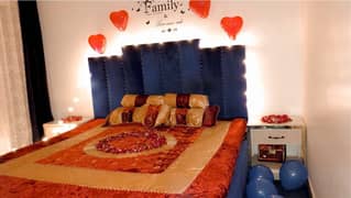 Complete Wedding Bed Set with Medicated Mattress for Sale