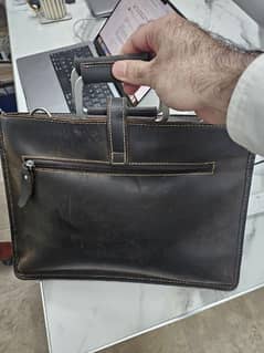 slim leather laptop bag