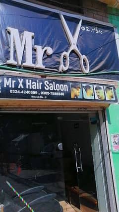 Mr X Hair Saloon Branch No 2 (Running Saloon for sale)