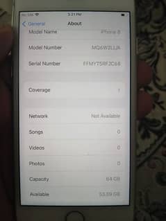 iphone 8 10/8 condition jv 64gb btry health 81