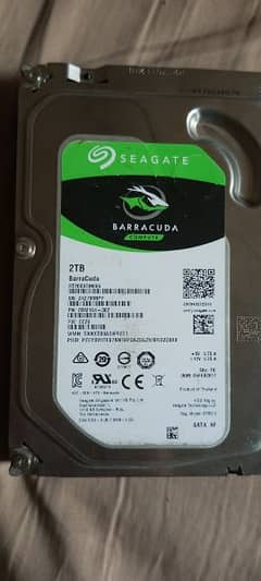 Seagate Hardrive 2TB Barcuda with games, Good condition