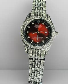 Premium Iced Out Watch (Blood Red)