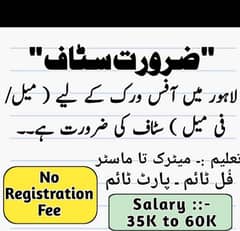 staff required for office mangment