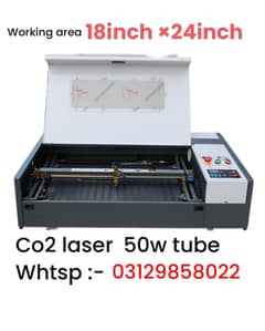 Co2 laser cutting machine 50w tube 18inch × 24inch working area